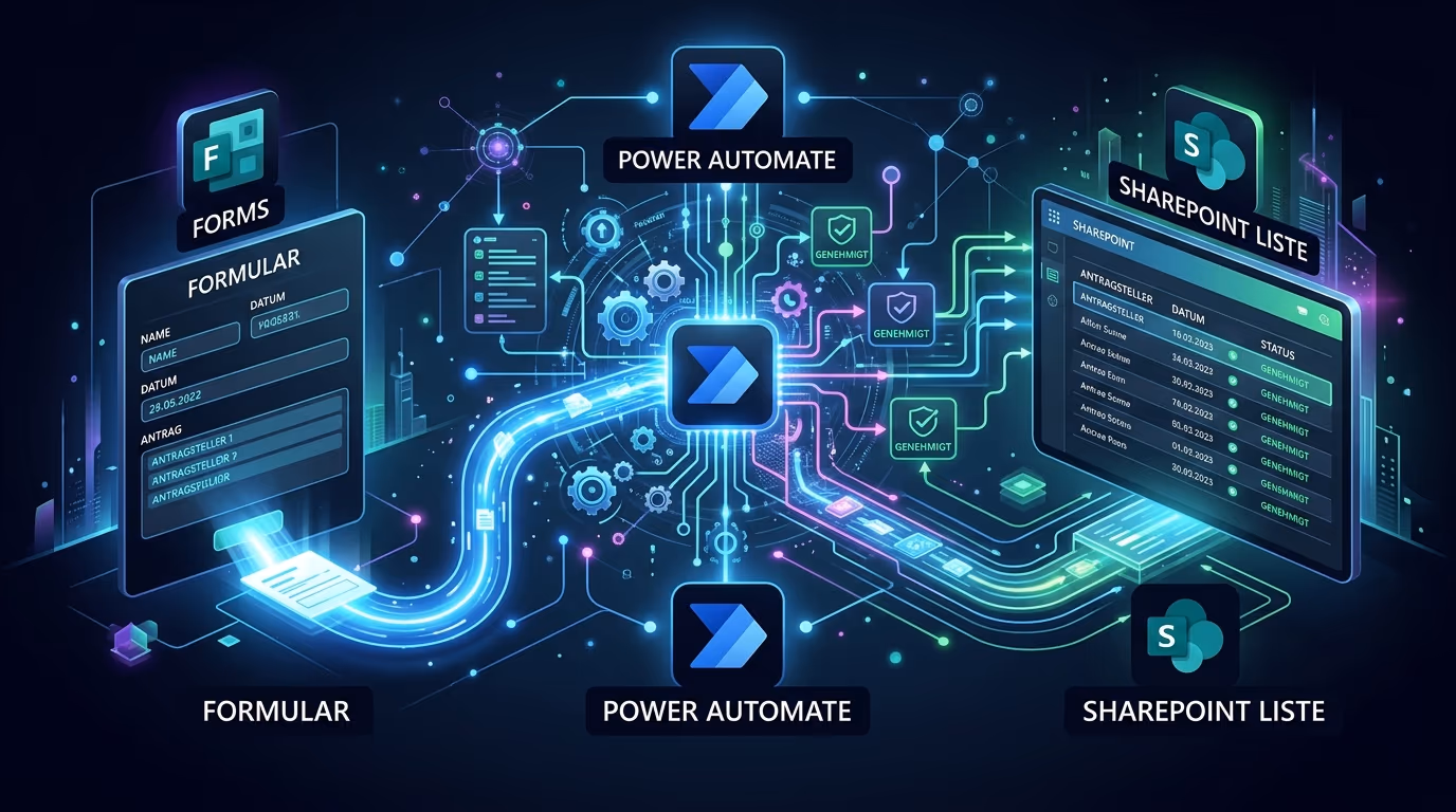 Microsoft Forms, Power Automate und SharePoint: Das Trio für leichte Prozessautomatisierung