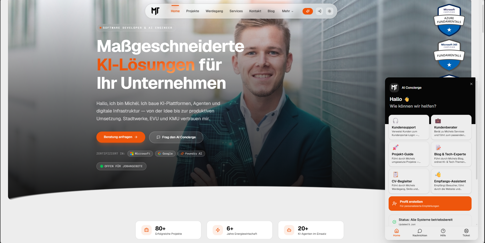 KI-native Plattform mit AI Concierge